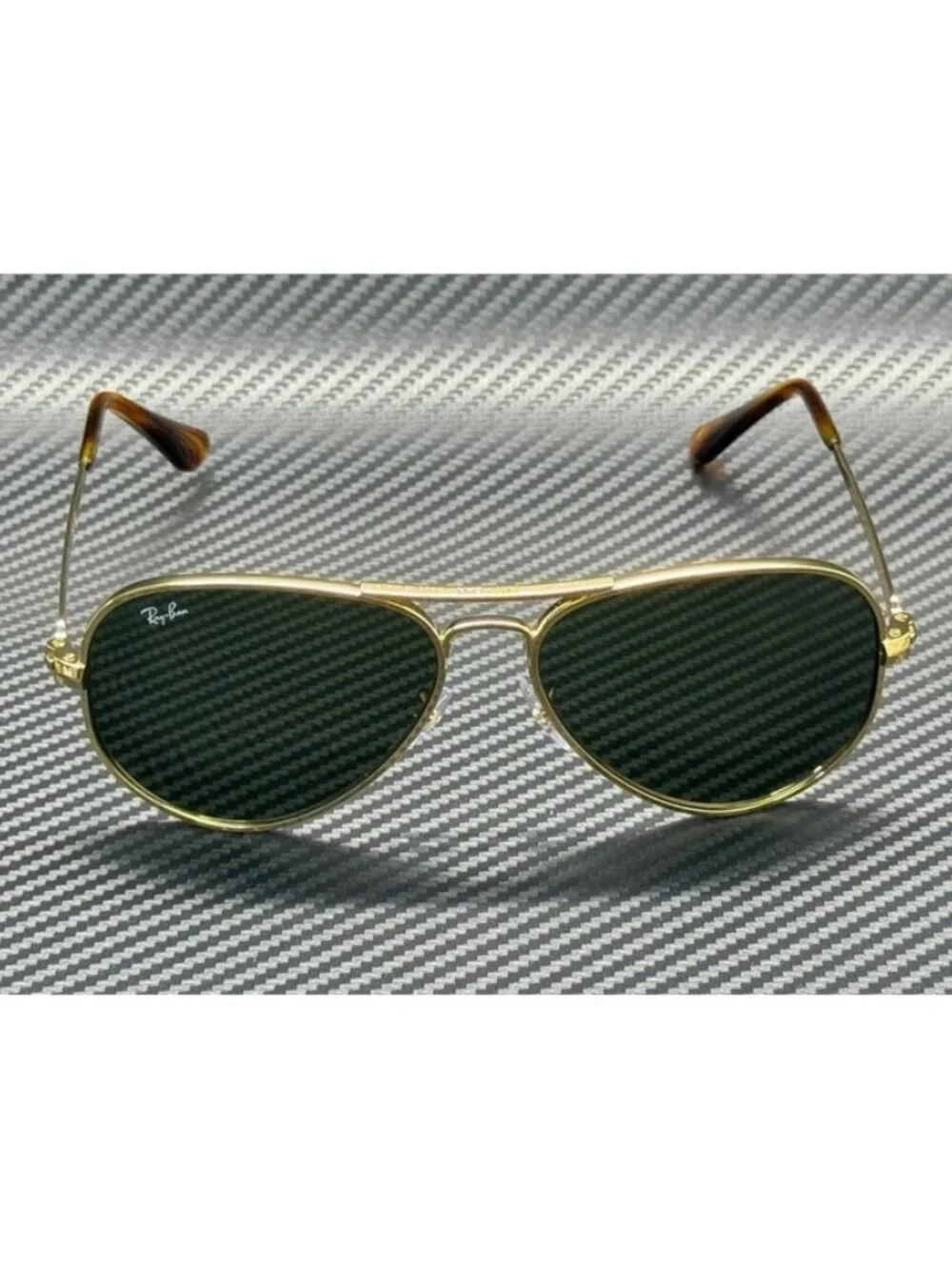 New Ray-Ban Men Arista Gold Sunglasses 62-16-145